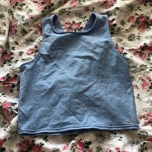 ✨ NWOT Alo Yoga UV blue troop fitted tank ✨